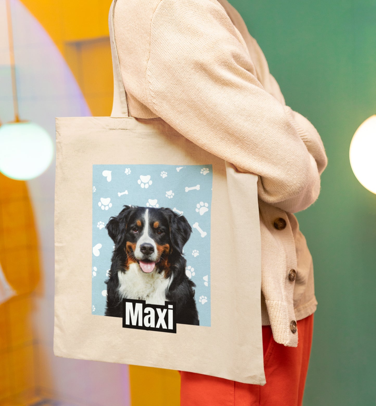Personalized Name+Photo Tote Bag