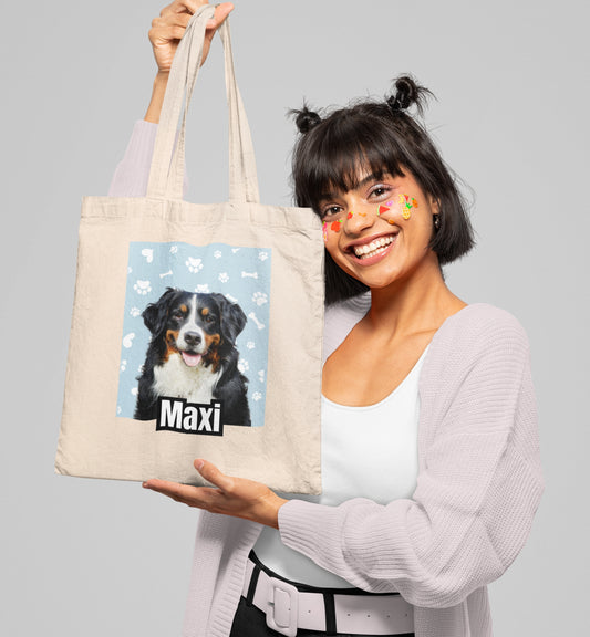 Personalized Name+Photo Tote Bag
