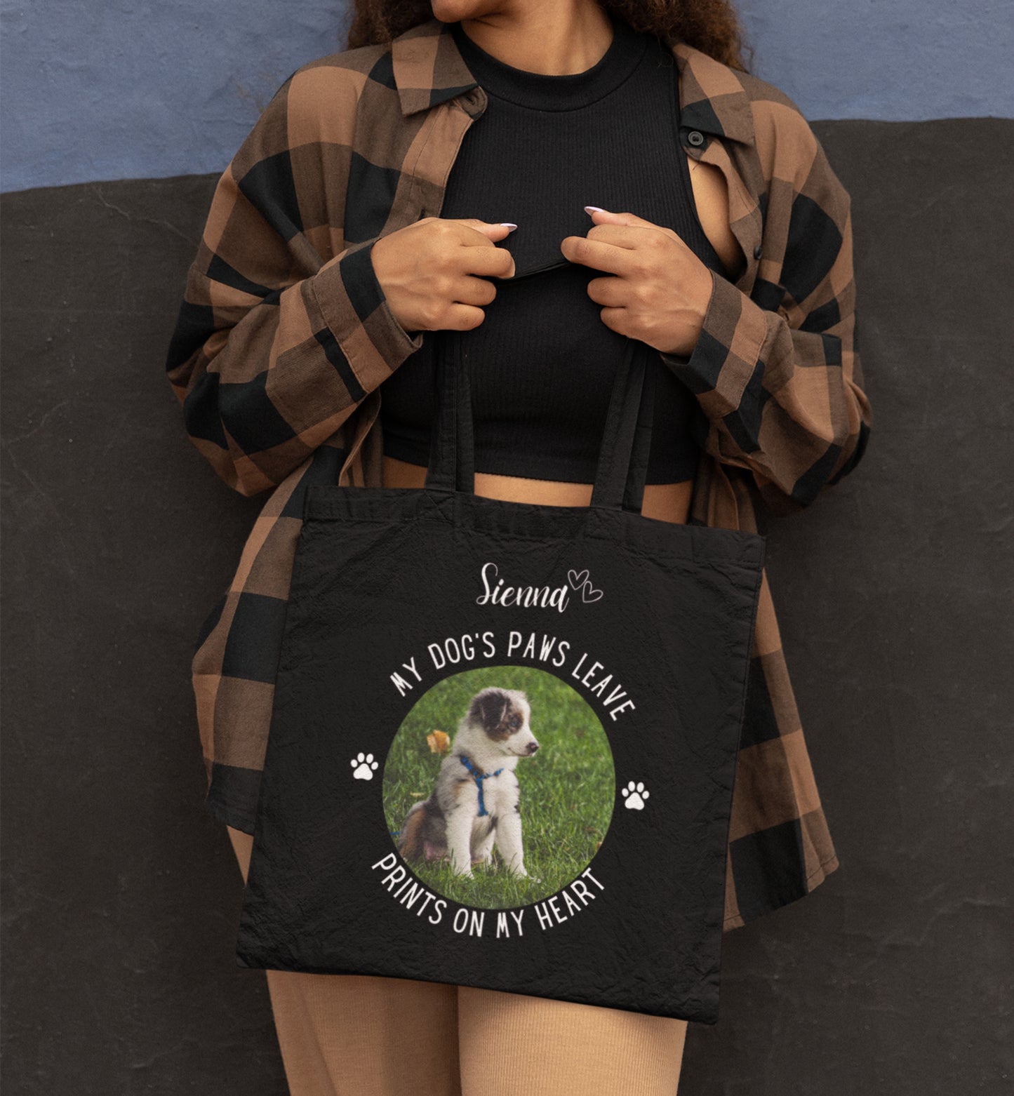 Personalized Name+Photo Tote Bag