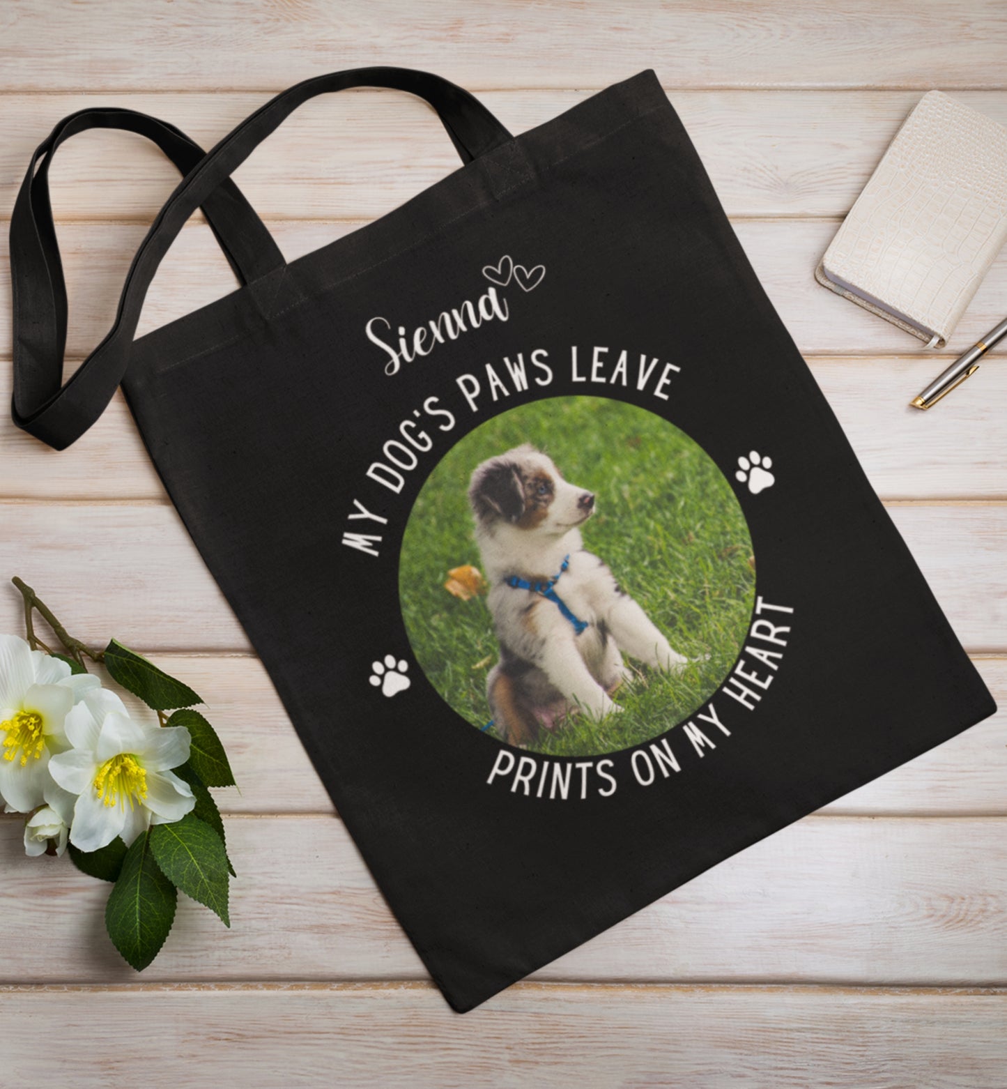 Personalized Name+Photo Tote Bag