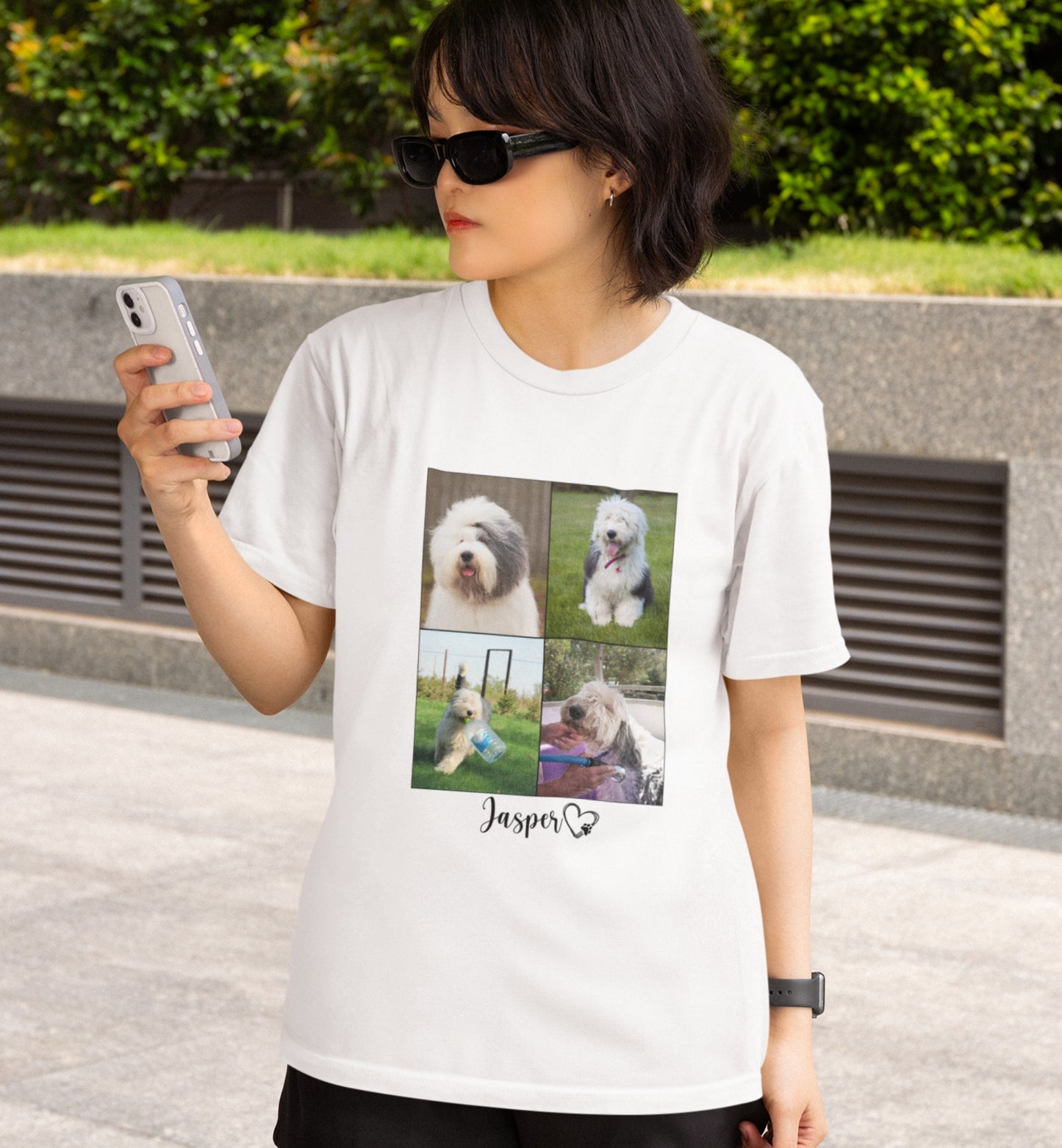 Personalized Name+Photos (4) T-shirt
