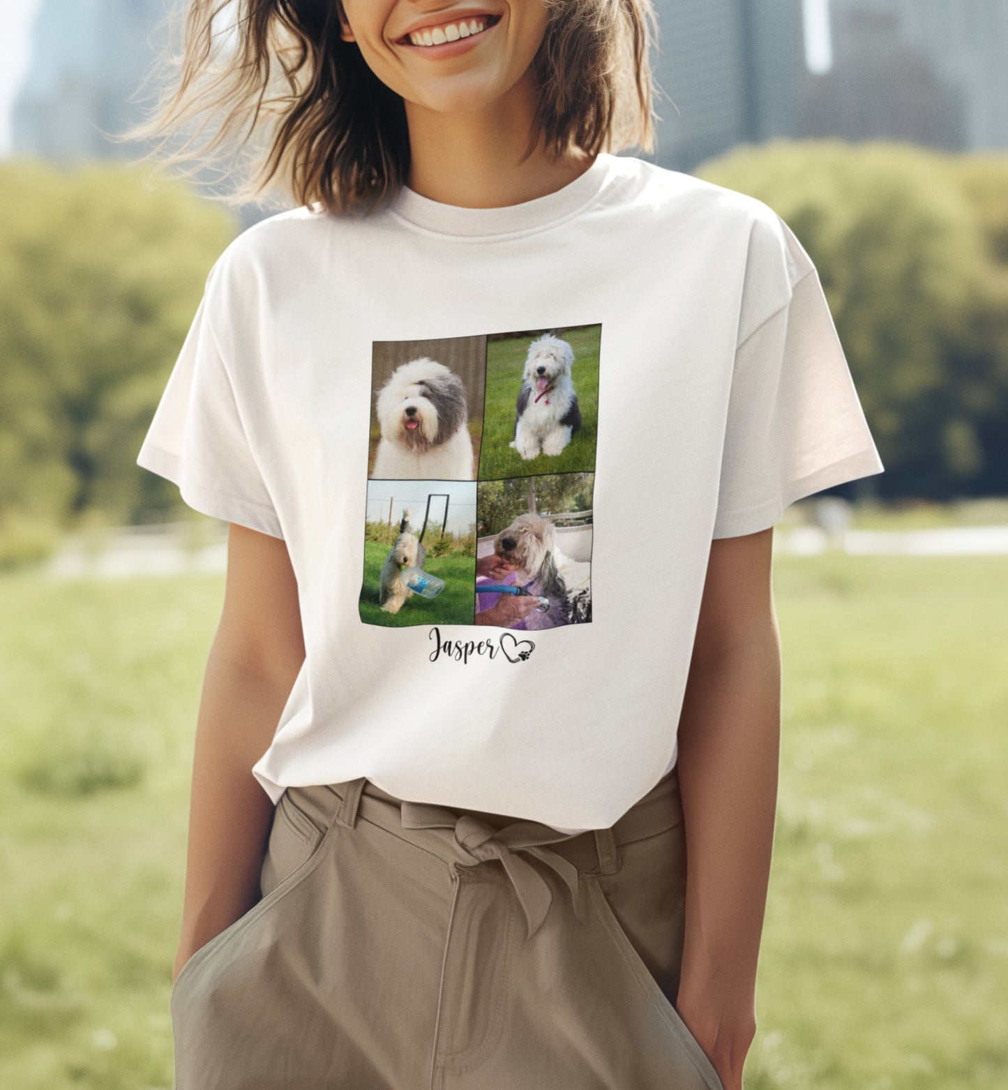 Personalized Name+Photos (4) T-shirt