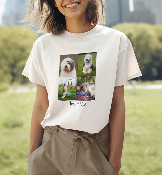 Personalized Name+Photos (4) T-shirt