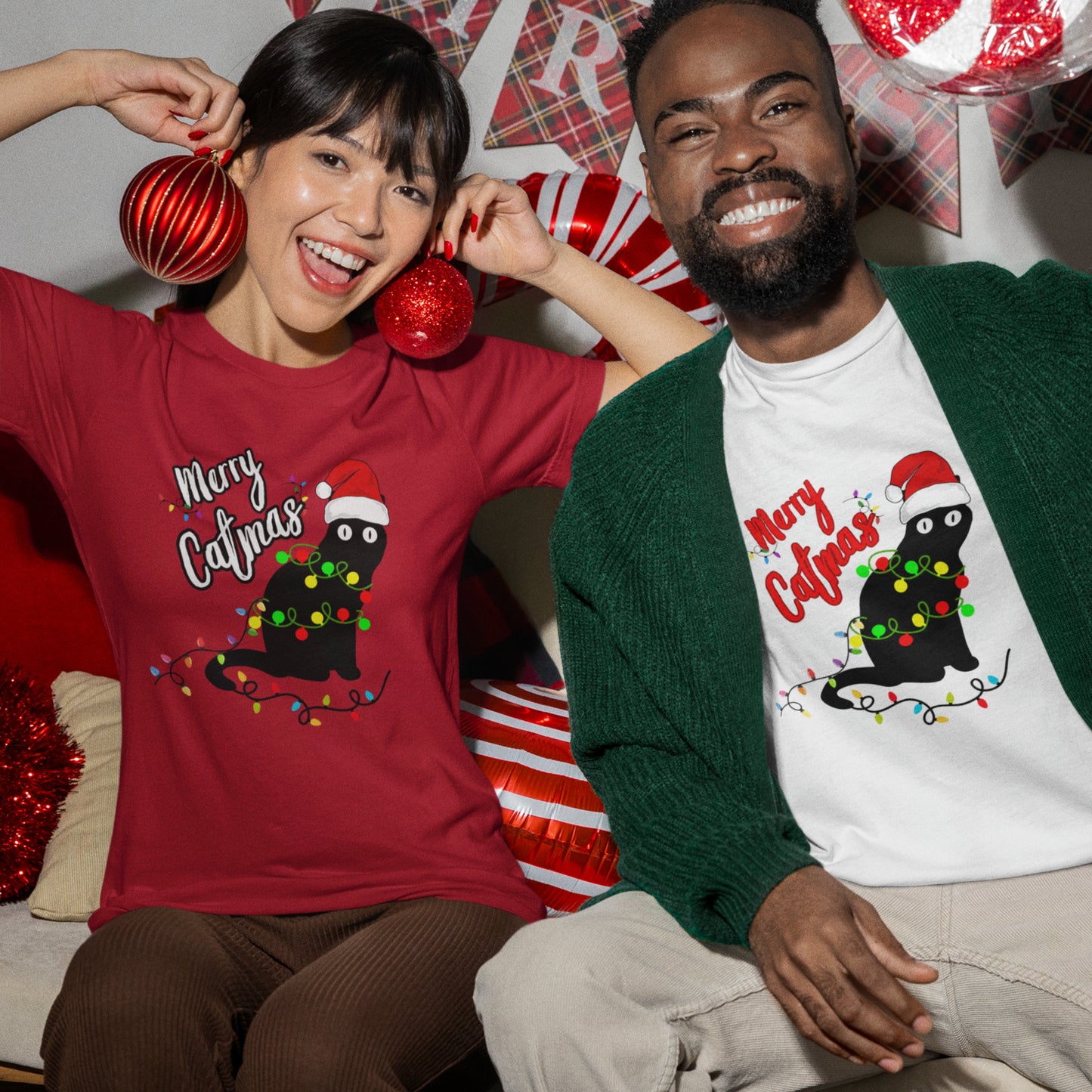 Merry Catmas T-shirt