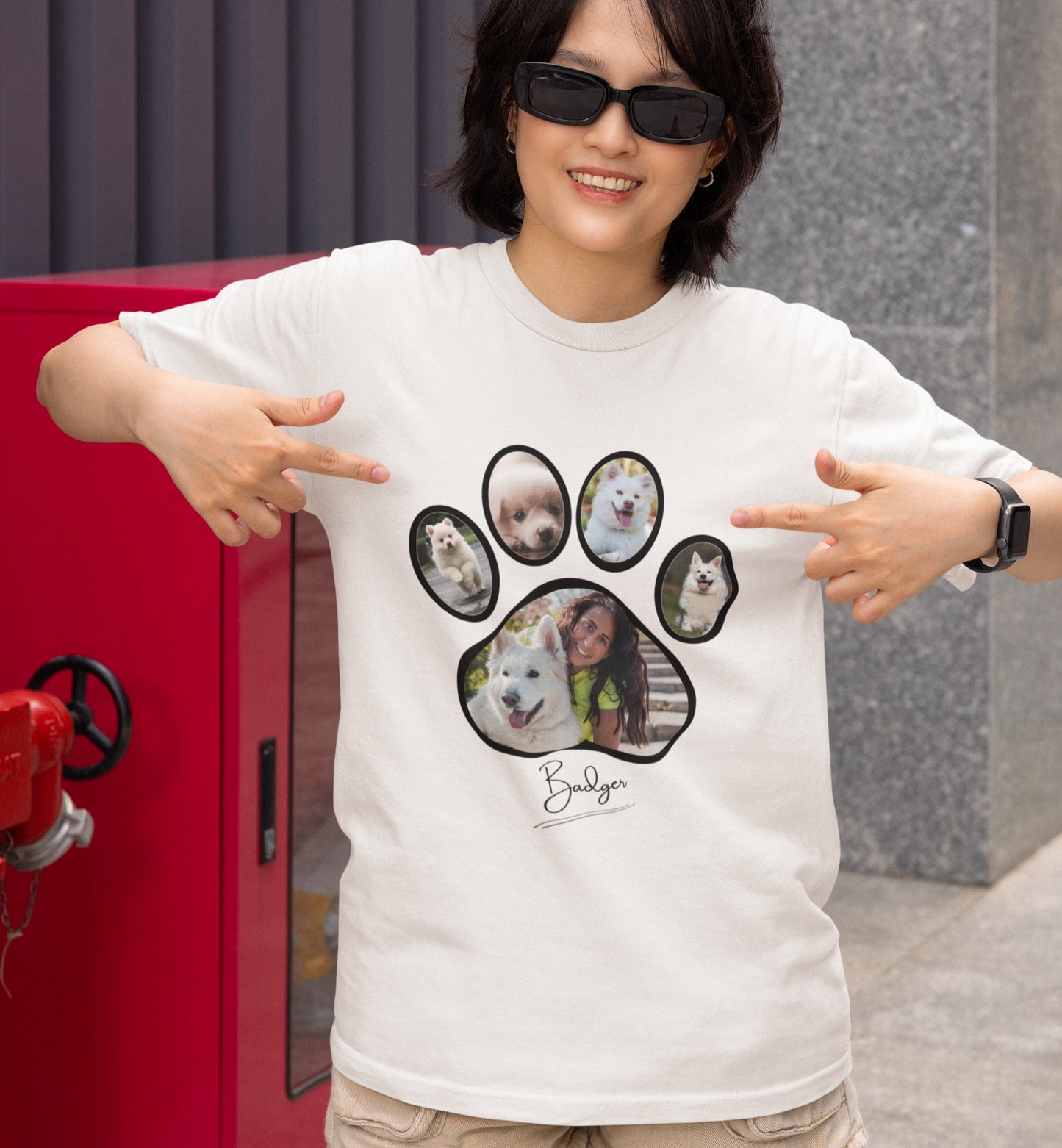 Personalized Name+Photos (5) T-shirt