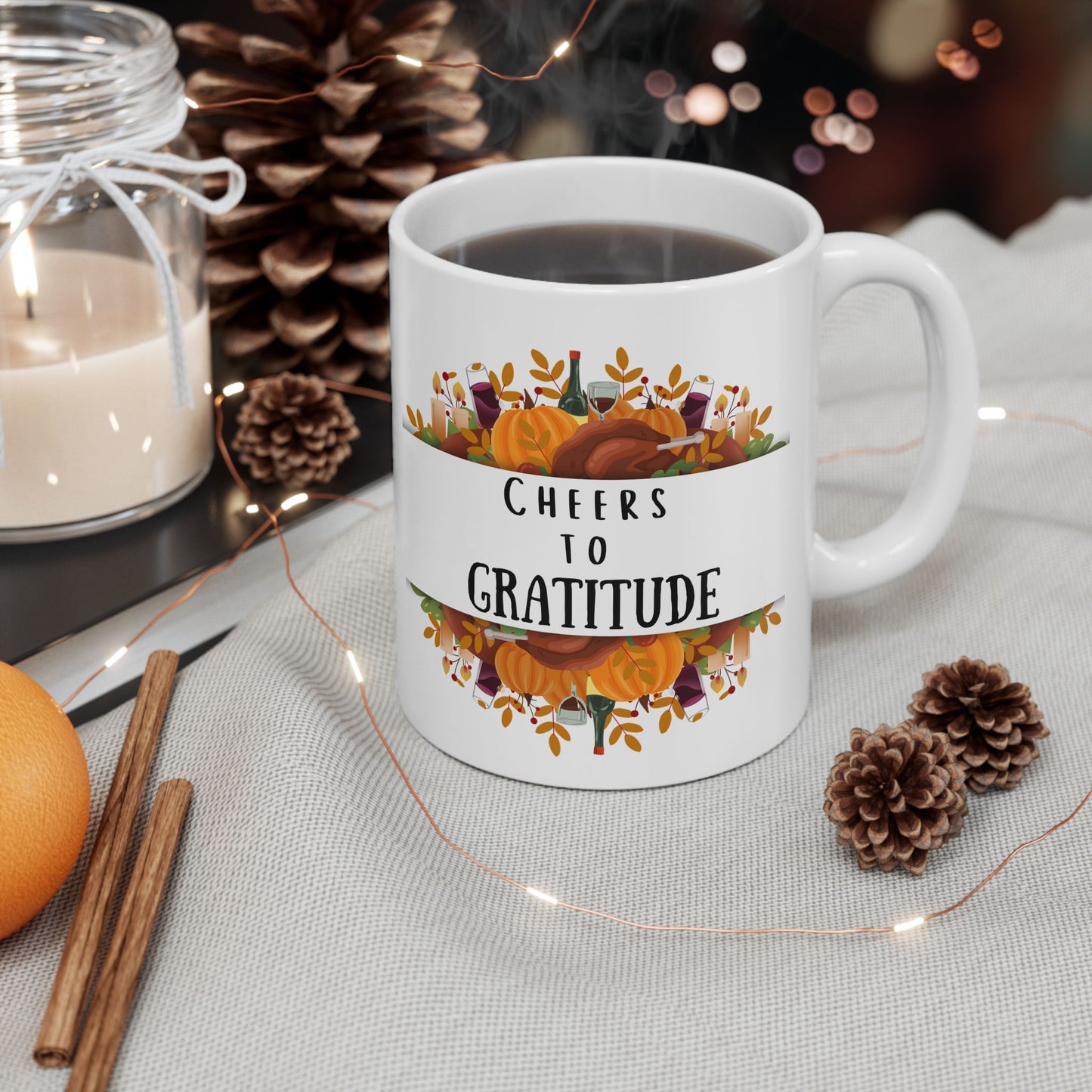 Cheers To Gratitude Mug