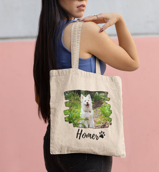 Personalized Name+Photo Tote Bag
