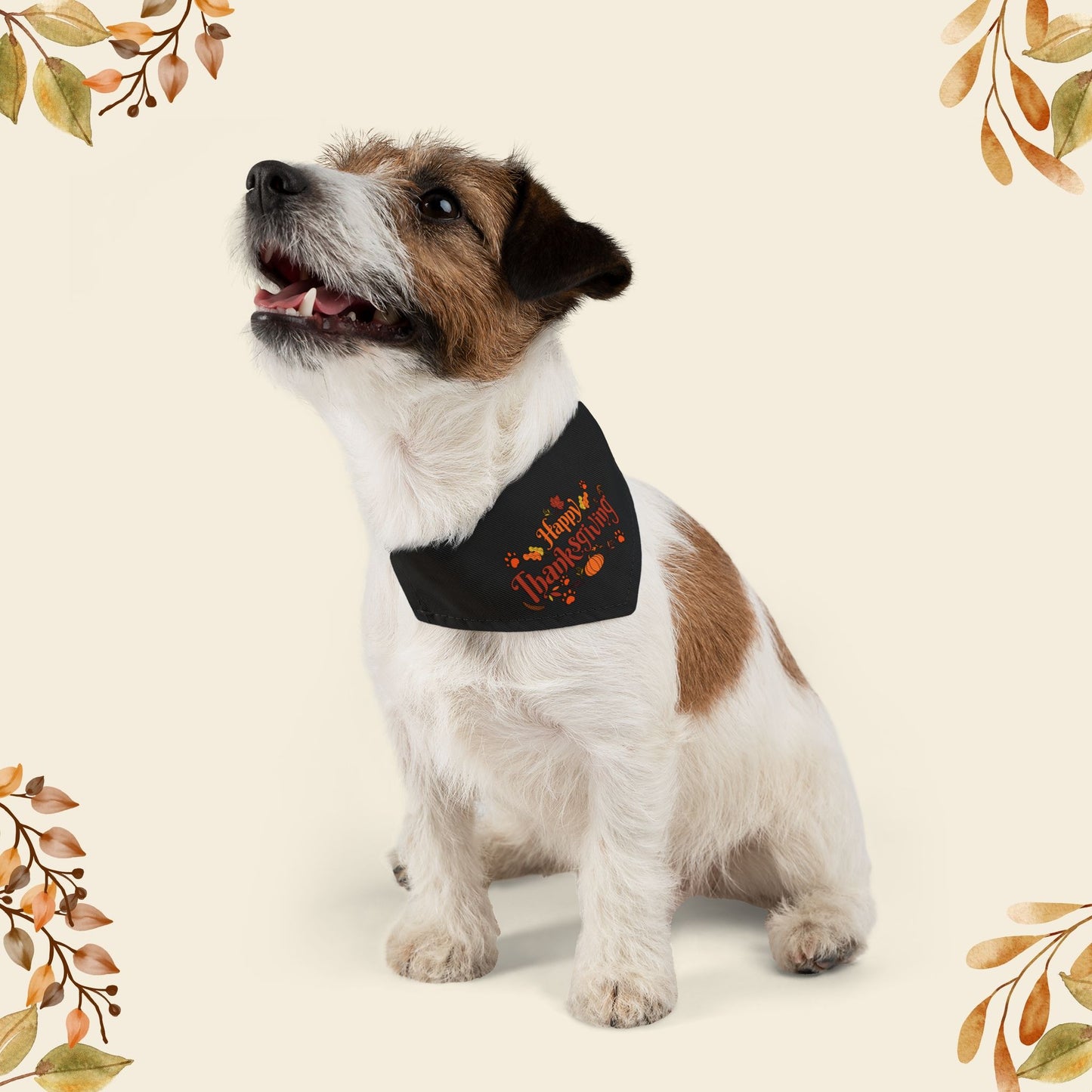 Happy Thanksgiving Pet Bandana Collar