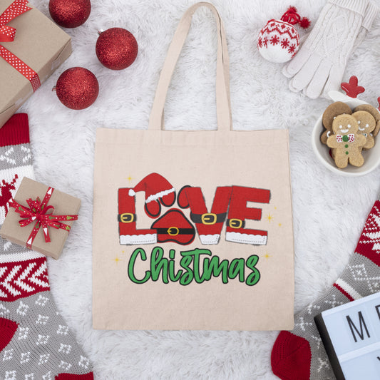 Love Christmas Tote Bag