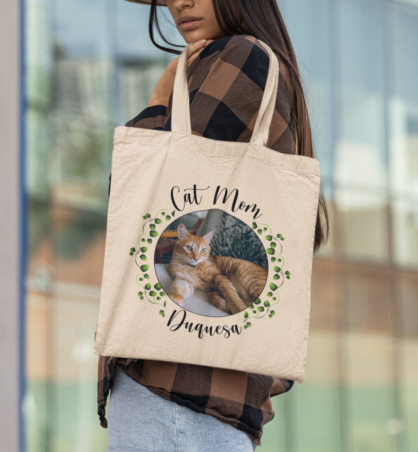 Personalized Name+Photo Tote Bag