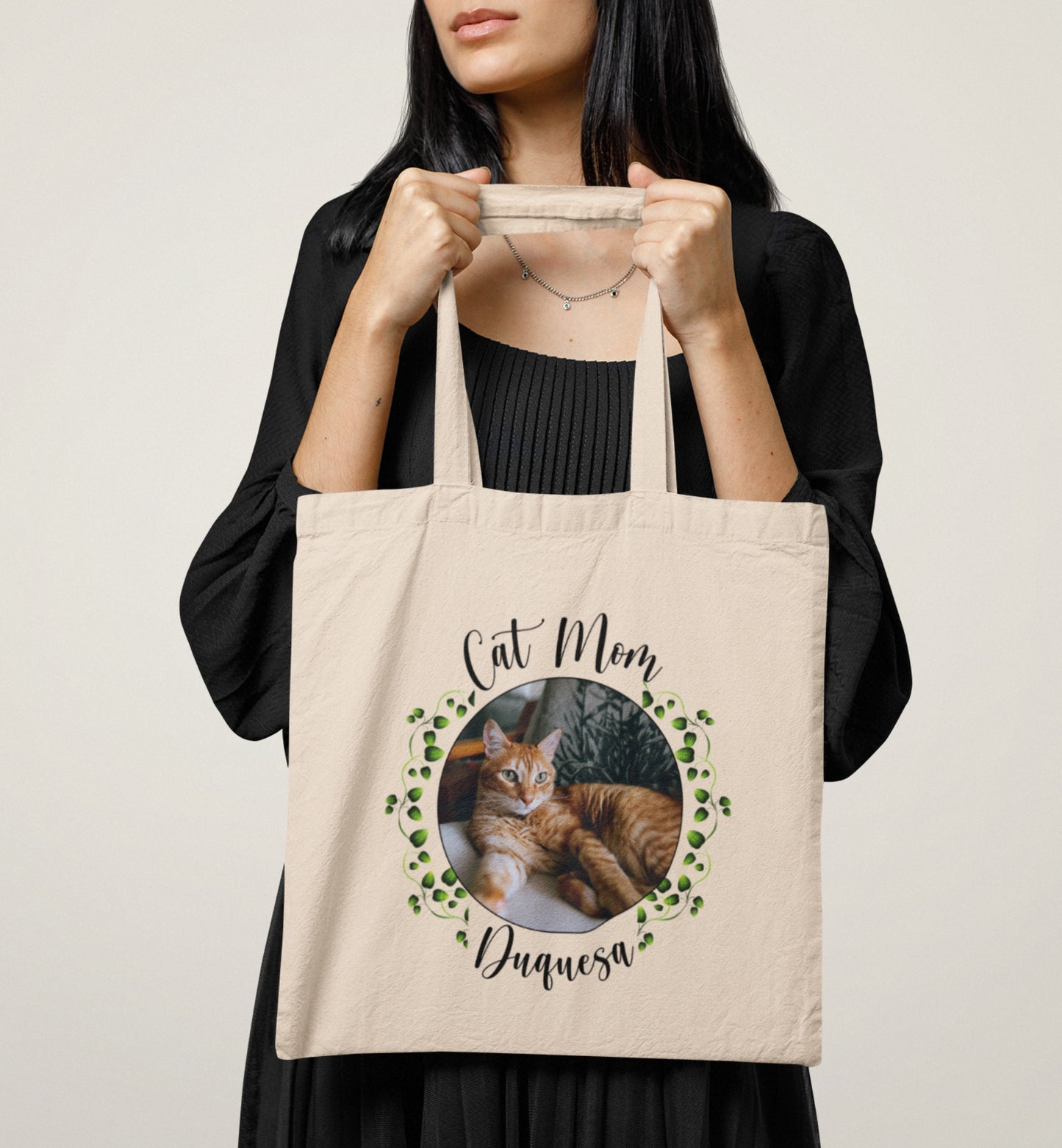 Personalized Name+Photo Tote Bag