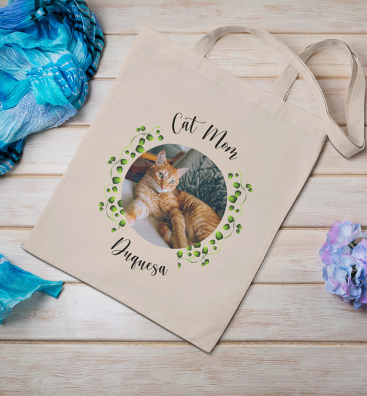 Personalized Name+Photo Tote Bag