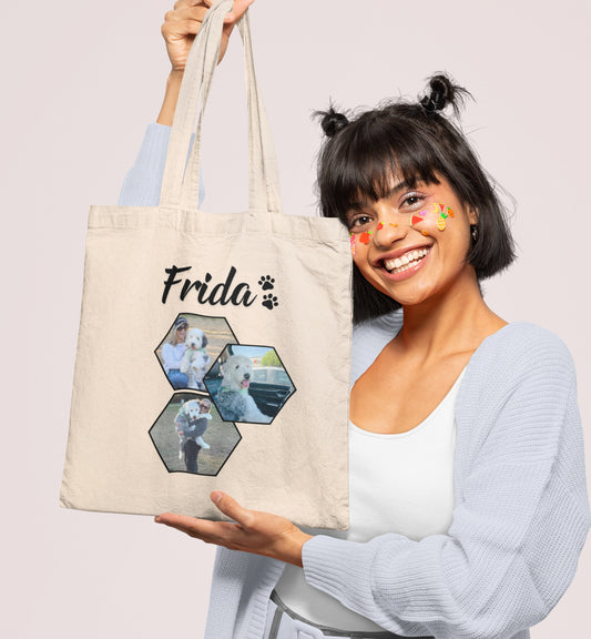Personalized Name+Photo Tote Bag