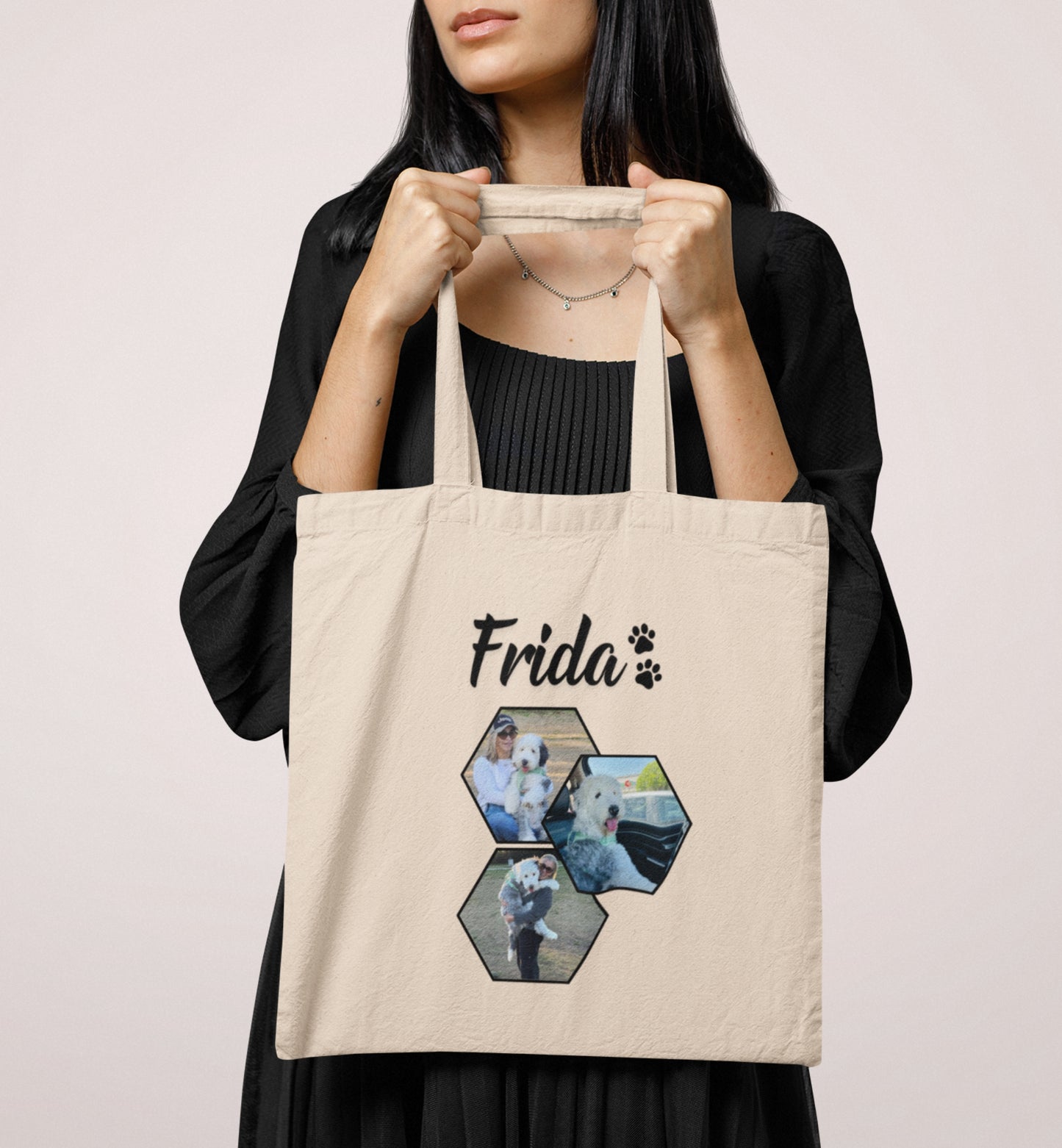 Personalized Name+Photo Tote Bag