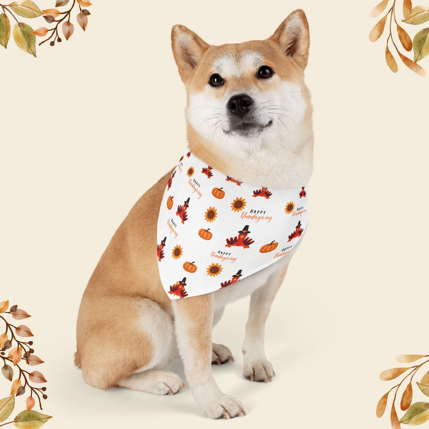 Thanksgiving Pet Bandana Collar