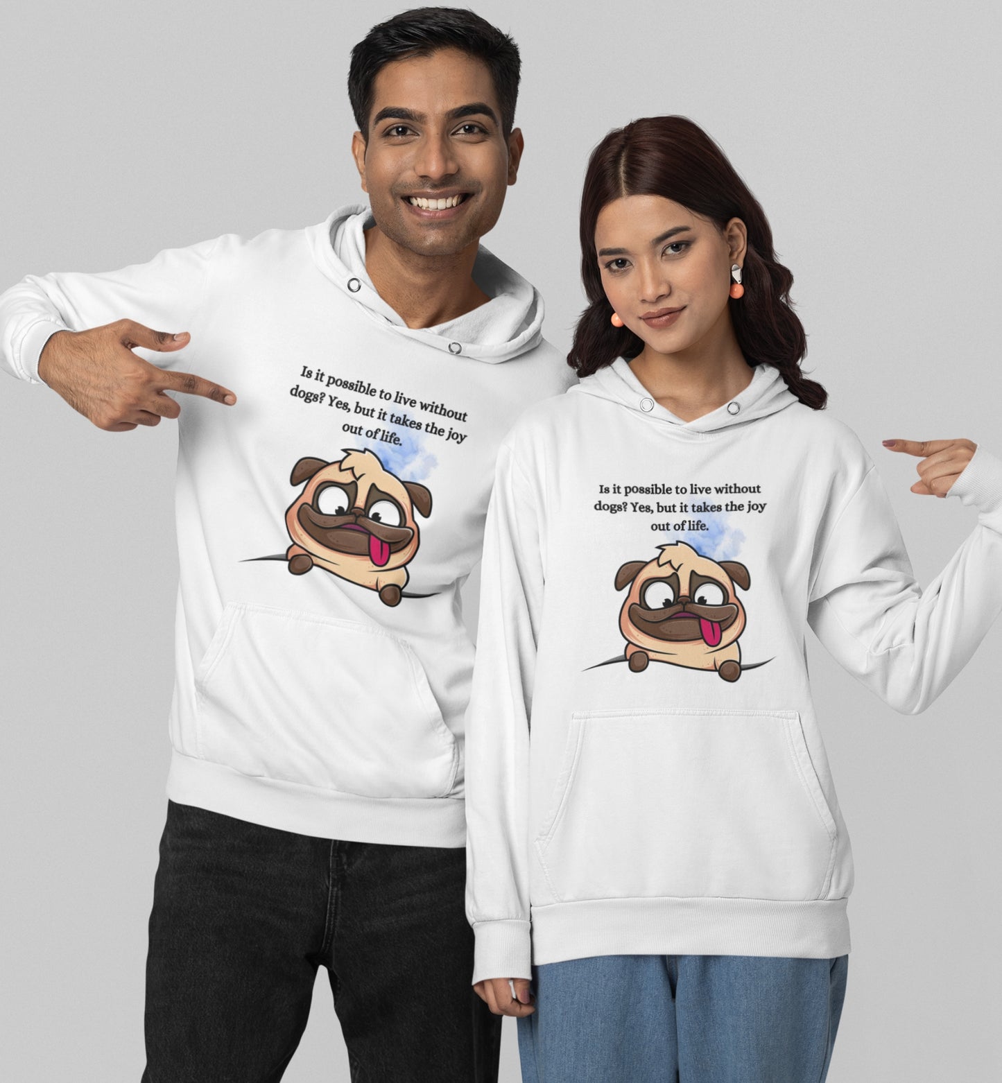 Dog Life Message Hoodie