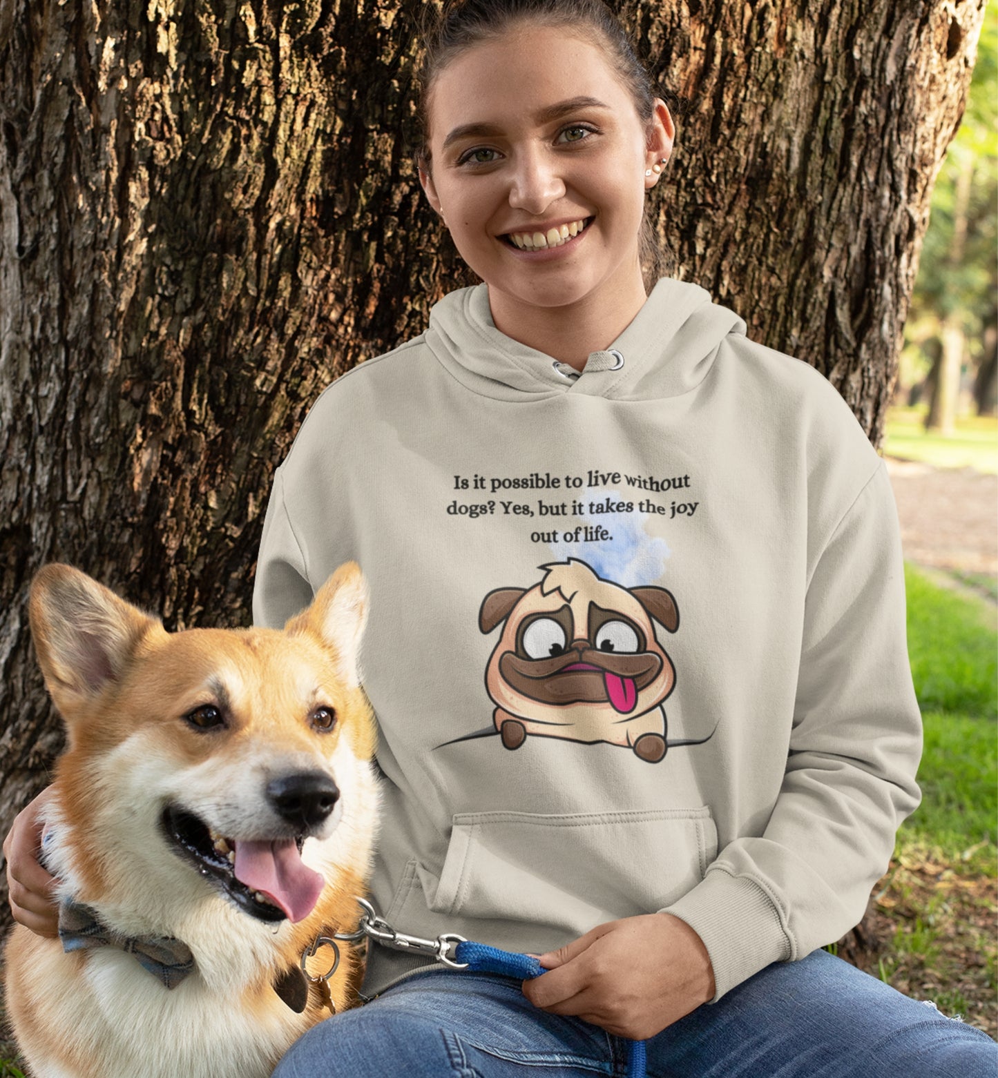 Dog Life Message Hoodie