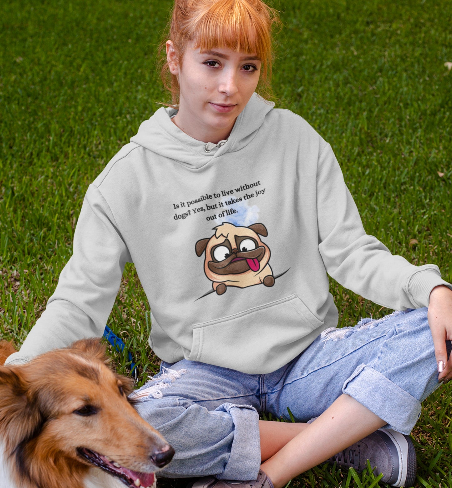 Dog Life Message Hoodie